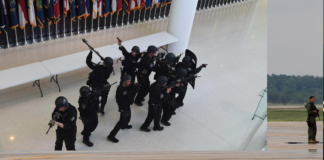 Desmienten la presencia de un tirador activo en la base aérea Andrews por un malentendido Simulacro de tiroteo en la base aérea Andrews (Foto de Archivo UNIVISION