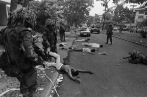 Tropas de Estados Unidos acribillaron al pueblo panameño.