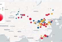 El mapa de China tras la suspensión de las centrales térmicas de carbón
