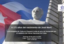 Celebran en Panamá el natalicio de José Martí