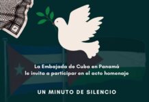 Minuto de silencio por Palestina