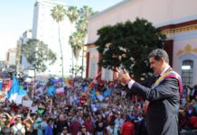 Pueblo venezolano celebra con Nicolás Maduro investidura presidencial