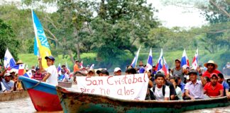 Campesinos de la cuenca de río Indio en pie de lucha