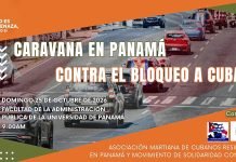 Convocan en Panamá caravana contra bloqueo de EEUU a Cuba